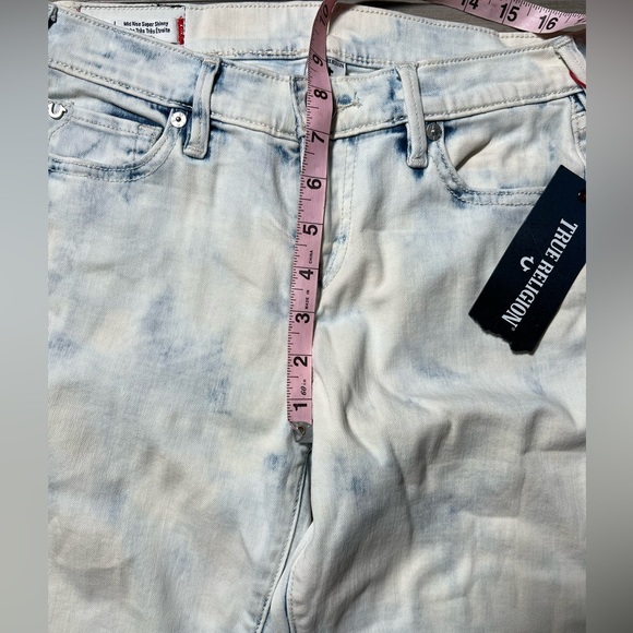 NWT True Religion Halle Mid Rise Super Skinny Jeans- 26 - Picture 10 of 16